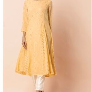 Yellow Womens Kurta (Tunic) lightweight brand new (Indian outfit)